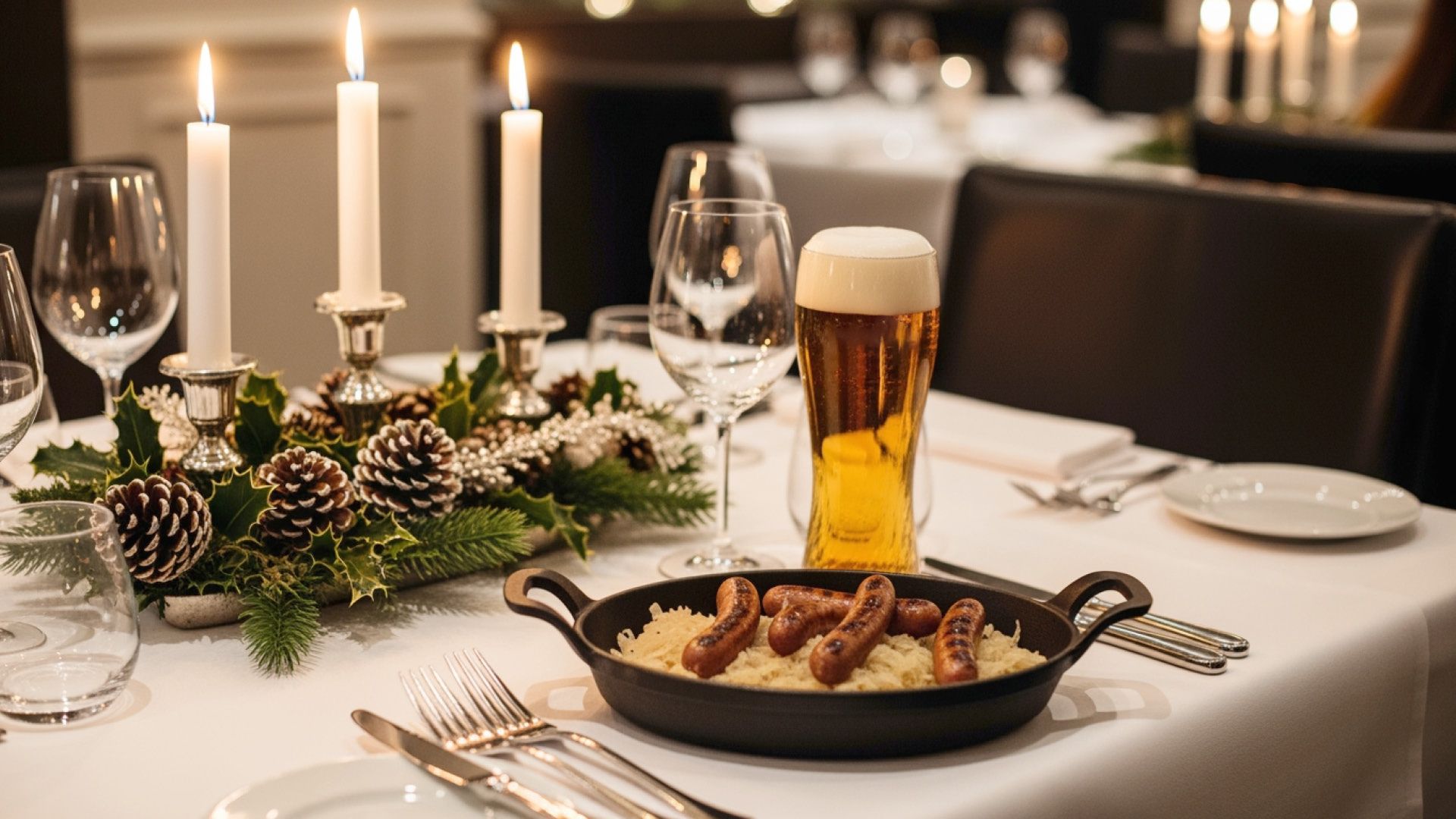 Schweinswürstel-Essen 