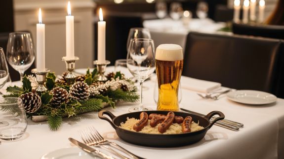 Schweinswürstel-Essen 